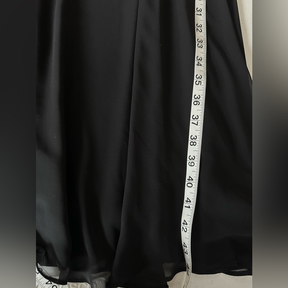 MSK Black Sleeveless Dress Drop Back & Front Size 8 - Picture 13 of 16